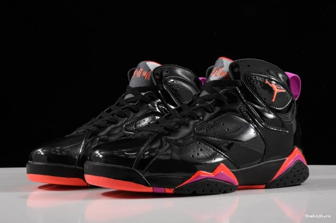 One Kick Patent 7 Jordan Air Retro 313358-006 Black 0723